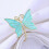 8PCS Flower Butterfly Napkin Ring Holders for Easter Wedding Party Decor 5