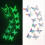 2025 1 Set Fluorescent Butterfly Fridge Magnets Creative Cute 3D Refrigerator Decor 2