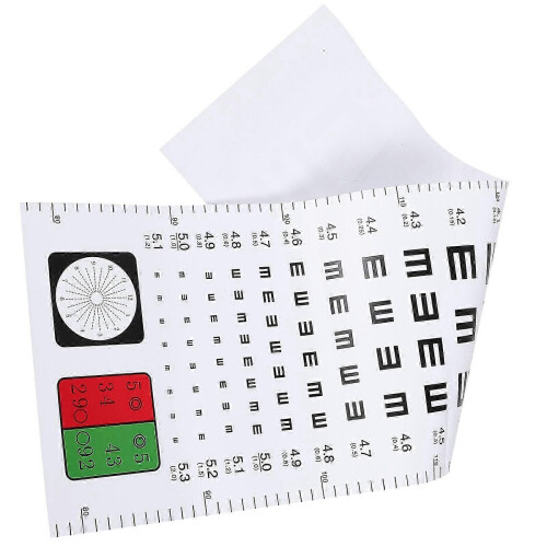 Professional Visual Testing Eye Chart, Standard Wall Hanging Eye Test Chart 2