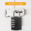 Combination-Padlock 4-Digit-Gym-Locker-Lock - 4 PCS Resettable Combo Lock for Toolbox School Employee Locker 6