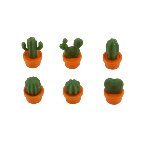 12 Pcs Cute Cactus Fridge Magnets for Home Office Personal Use 1