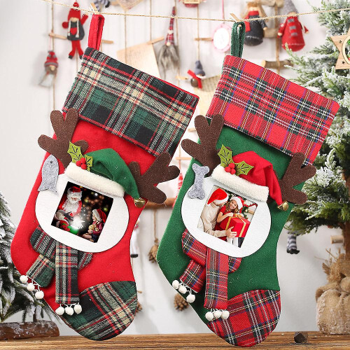 2er-Pack hängende Weihnachtsstrümpfe 1
