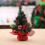 Red 20cm Mini Artificial Christmas Tree Tabletop Decoration Ornament 5