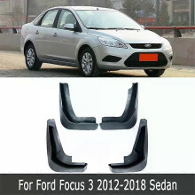 (SEDAN 4pcs)Applies to Mudguards For Ford Focus MK3 2012- 2014 2015 2016 2017 2018 Wheel Eyebrow Car