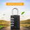 Combination-Padlock 4-Digit-Gym-Locker-Lock - 4 PCS Resettable Combo Lock for Toolbox School Employee Locker 5