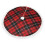 Weihnachtsbaumdecke mit Fransen und Spitze, Tartan Soft Light Touch, 30 2