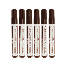 6er Set Möbel Ausbesserungsstifte - Holz Reparaturmarker für Kratzer, Absplitterungen & Flecken Brown