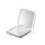 White 20X Magnifying Makeup Mirror - Compact Double Sided Folding Pocket Mirror for Travel 1