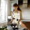 (White with Colored Pattern) CNNIK Kitchen Mat Cat Design High Quality 6855 cm Milk White 2