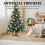 Christmas Tree Stand for Home 4Pcs Plastic Detachable Tree Base Holder 4