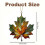 Stained Acrylic Maple Leaf Window Hanging Ornament 3.9in Fall Decor 2PCS 2
