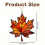 Stained Acrylic Maple Leaf Window Hanging Ornament 3.9in Fall Decor 2PCS 3