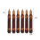 6-Pack Real Wax Flickering LED Pillar Tapers Drip Design Battery Operated Décor 2
