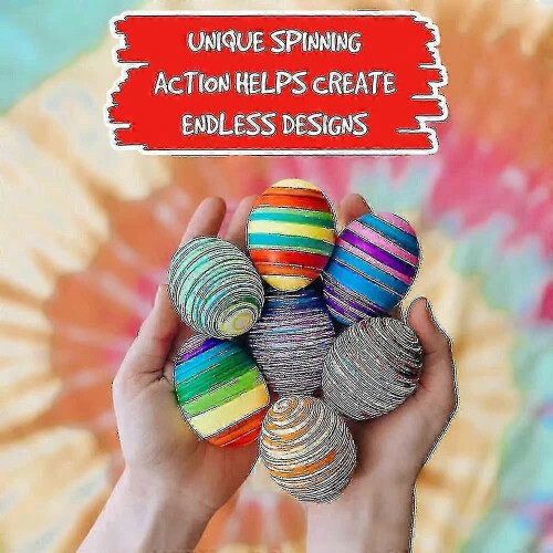 Eggmazing Easter Egg Mini Decorator Kit - Arts & Crafts Set with Egg Spinner & 6 Markers (Packaging May Vary) 1