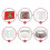 30 Inch Sequins Christmas Tree Collar Ring Base Cover Home Decor Multicolor 3