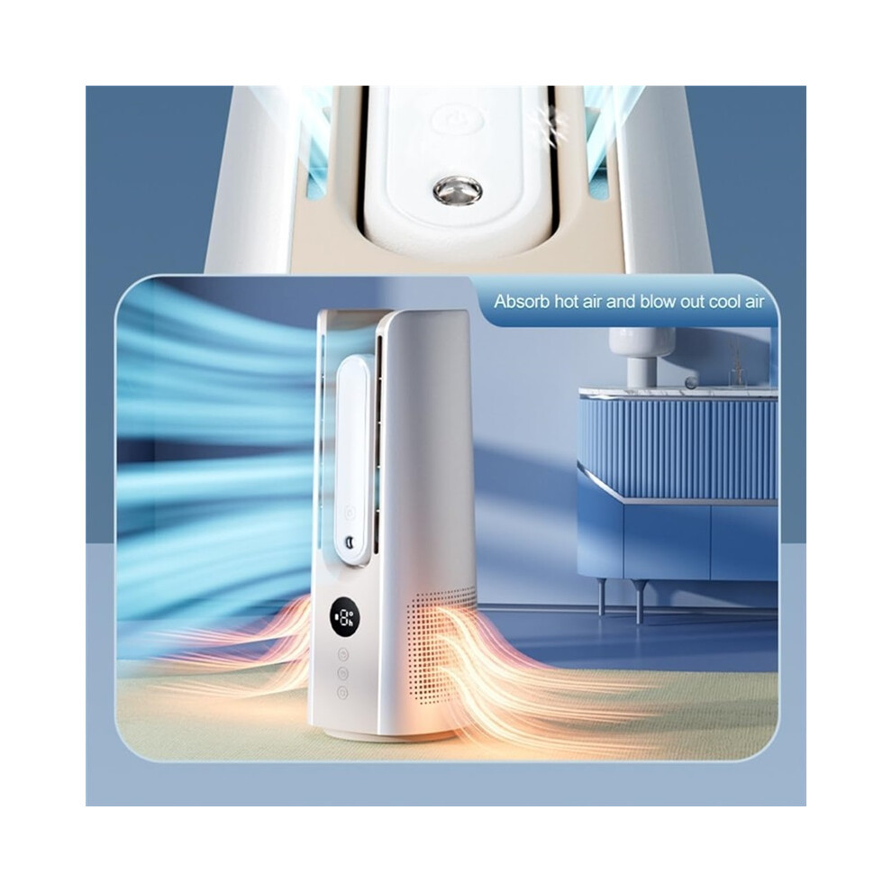 Bladeless Cooling Fan With Timer Misting Fan 9Speed Auto Oscillation For Home Quiet 8585819112363