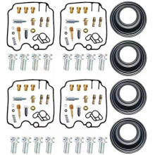 (B) Anwendbar für Yamaha FZR250 FZR250R 90-99 FZR 250 250R Motorrad Vergaser-Reparatursatz Kraftstoffsystem