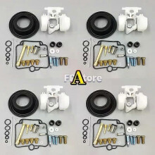 (4 Sets A) Passender Vergaser-Reparatursatz für Suzuki GK75A GSF400 Bandit 1991-1997 Unterdruckmembran
