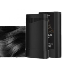 Black Hairline Powder Stick Waterproof Root Touch Up for Thin Hair Natural Coverage Dual Head