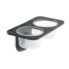 Reptiles & Amphibians Lizard Gecko Suction Cup Feed Bowls Food Container with Bowl for Reptile Food and Water Feeding-A