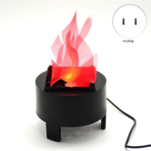 3X LED Fire Flame Effect Light Artificial Electric Flicker Campfire Lamp Party Decor Supplies US Plug 1