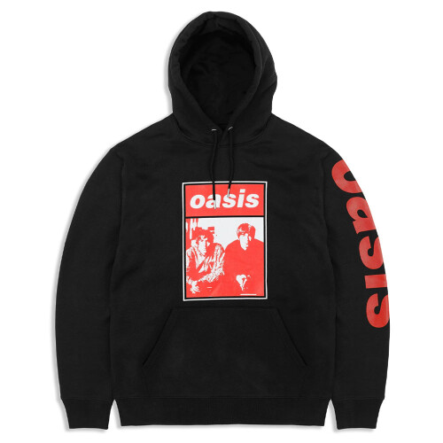 Oasis (S, Black) Oasis Wonderwall Two Colour Photo Pullover Hoodie