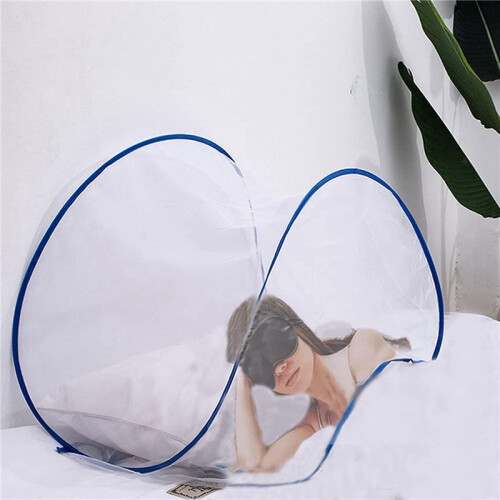 2X Portable Mosquito  Net Foldable - Travel Mosquito Net for Bed Free Installation-Medium Size 1