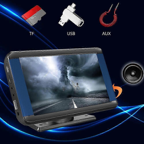 Auto-rádio de 7 polegadas com Bluetooth, rádio FM, suporte para CarPlay e Android Auto, USB, cartão TF, entrada AUX, cha 2