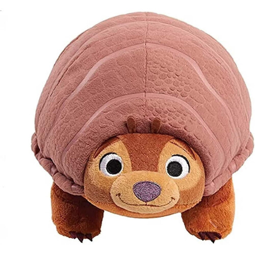 Peluche dobrável de 7 polegadas inspirada em Raya e o Último Dragão, armadilo de pelúcia macio, brinquedo de peluche par 1