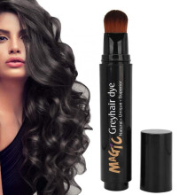 Hair Color Pen for Instant Gray Coverage, Black Root Touch Up Stick with Precise Application, 20ml