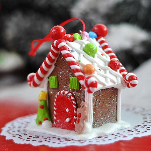 Tiny Church Model for Winter Christmas Village Scene 2