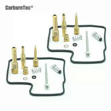 (2 Kits) Passend für Honda Steed 400 VLX NV 400 NV400 Vergaser-Reparatursatz, Überholungsset, Vergaserschwimmer