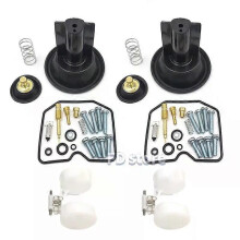 (2 Sätze A) Passend für Kawasaki EX250E, EX250J, EX250F, Ninja 250R (2008–2012) Vergaser-Reparatursatz