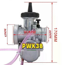 (PWK 38) Passend für PWK 35 mm und 38 mm KEIHIN Vergaser Air Striker Universal 2T 4T Motor Motorrad