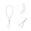 White Crystal Phone Lanyard Chain Decoration Style 4