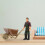 Brown Plastic Farmer Tools Model 1Set Decorative Play Elements 5
