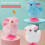 Easter Bounce Chick Broken Shell Multi Plastic Plush Interactive WalkJump Clockwork Toy 26 4