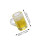 10 Mini-Bierkrüge aus Kunstharz, gelb, Wohnaccessoires 2