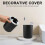 4 Pcs Plastic Bathroom Accessory Set,Bath Toilet Brush Accessories Set with Toothbrush Holder,Toothbrush Cup(Black) 7