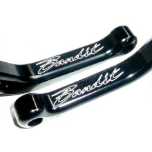 SUZUKI Bandit GSF1200 1996 -2000 SHORT BLACK BRAKE CLUTCH LEVERS LASER ENGRAVED