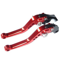 SUZUKI 600 650 250 BANDIT SHORT RED BRAKE & CLUTCH LEVERS ROAD RACE TRACK R13A5