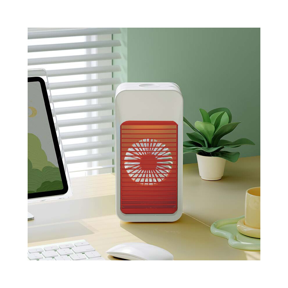Air Conditioner Cooling Fan | Desktop Cooling Fan With Colorful Night - Desk Fan, 3 Speed Table Fan Quiet Personal Air Cooler Fan For Desk Light 8584088987689