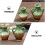 Mini Ceramic Binaural Vase Decor Set 1Pack Craft 4