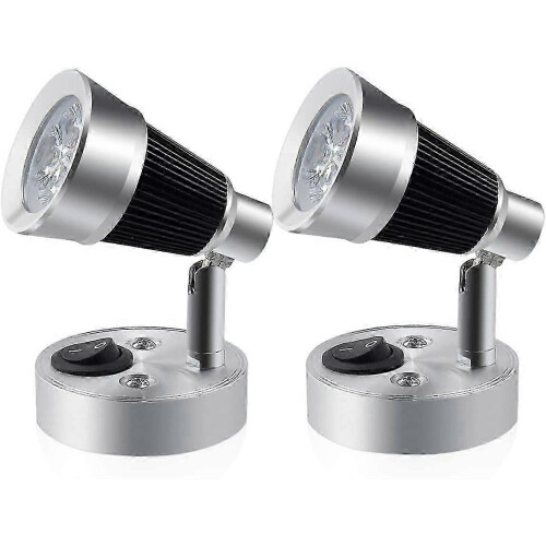 Φως ανάγνωσης LED RV 12V, 3W περιστρεφόμενη απλίκα τοίχου για RV, σκάφος, θα