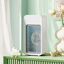 Portable USB Desktop Air Cooler Misting Humidifier Quiet Air Circulation Fan Home Office Dorm Outdoor