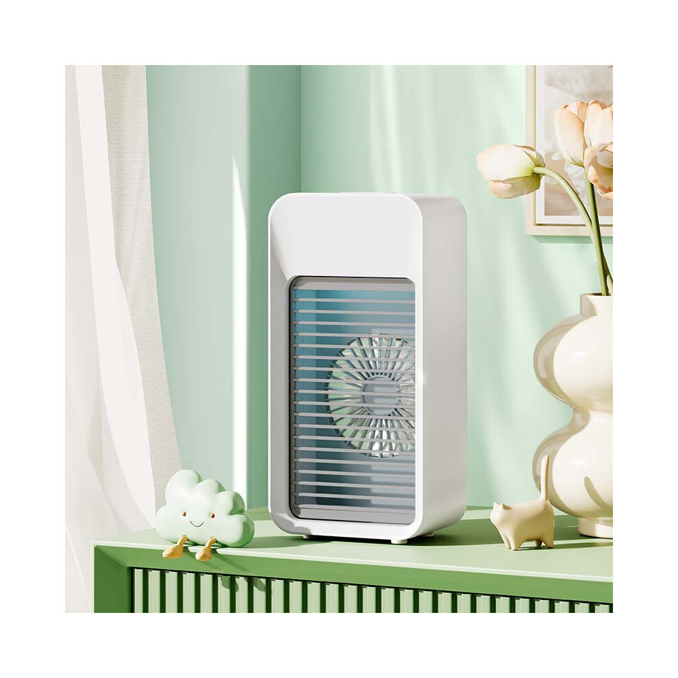 Portable Usb Desktop Air Cooler Misting Humidifier Quiet Air Circulation Fan Home Office Dorm Outdoor 8583457700089