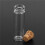 120Pcs 11X32Mm Tiny  Empty Clear Cork Glass Bottles Vials 2Ml 4