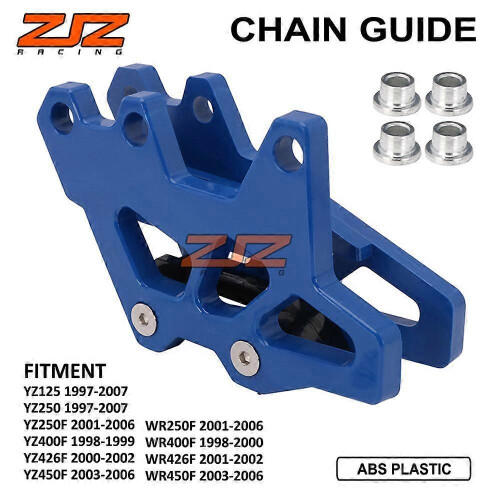(Blue)Compatible Wr250f/400F/426F/450F Off-Road Motorcycle Modification Accessories Plastic Chain Guide 1