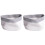 2X Cotton Rope Storage Baskets Bin Storage Square Organizer Foldable Decorative Woven Basket with Handles, D 1