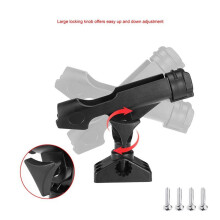 2X Adjustable Boat Fishing Rod Rack Holder Device Pole Kayak Support Fixer Fix Pole Rotatable Mount Inflatable
